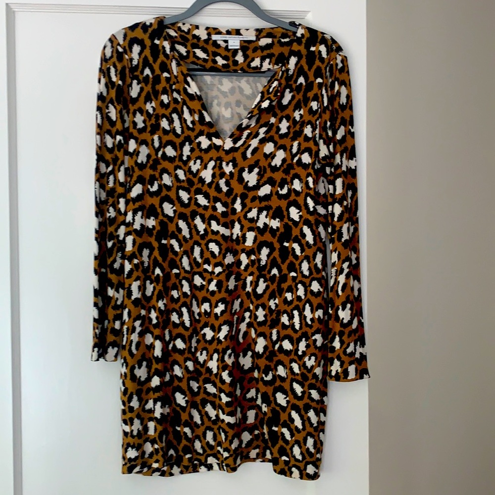 Diane Von Furstenberg Leopard Shift Dress